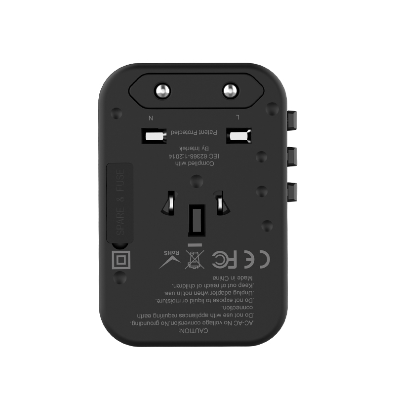 Wiwu UA-303 Multi Universal TR/US/UK/AUS/EU Compatible Charging Adapter 33.5W - 8