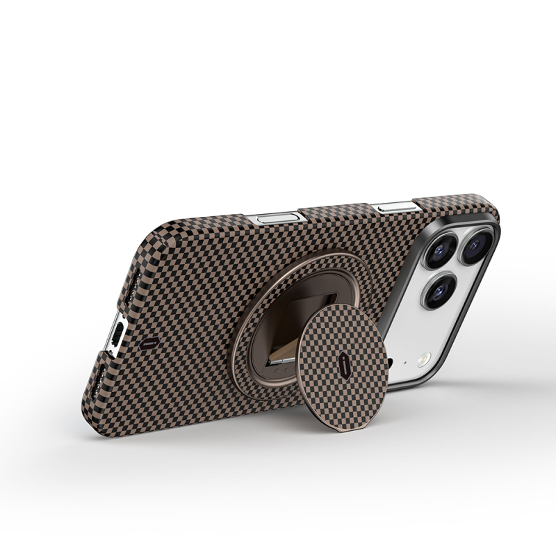 Wiwu Warriors Series Aramid Fiber 360 Degree Rotating Magnetic Ring Stand Phone Holder - 3