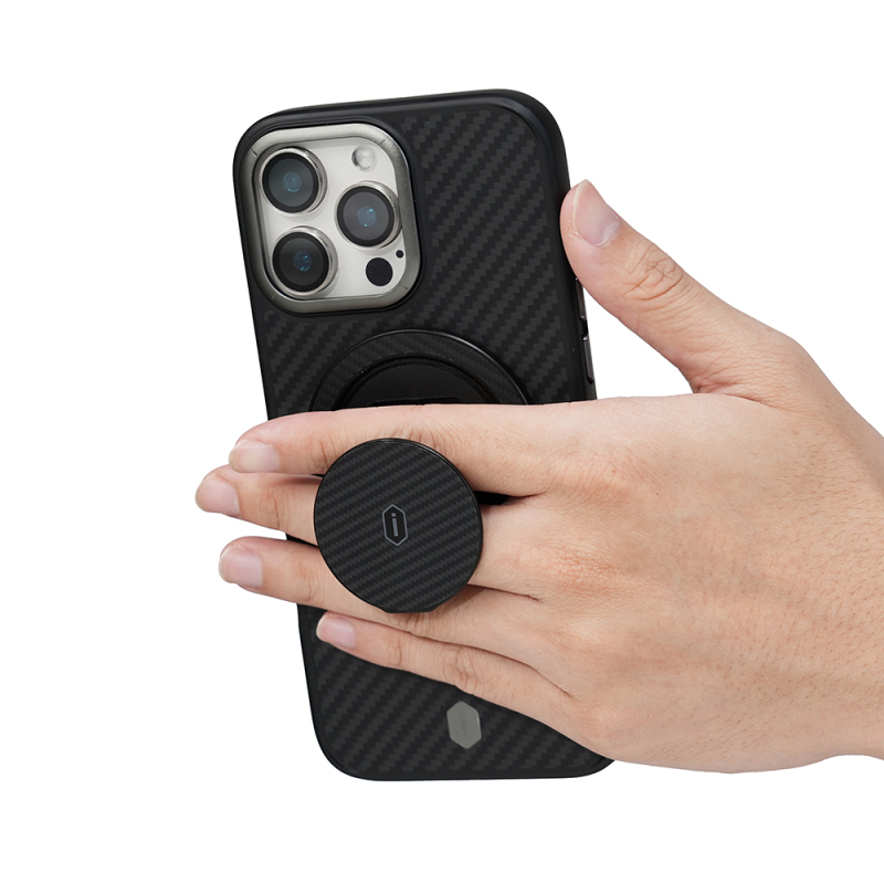 Wiwu Warriors Series Aramid Fiber 360 Degree Rotating Magnetic Ring Stand Phone Holder - 10