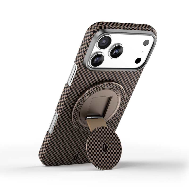 Wiwu Warriors Serisi Aramid Fiber 360 Derece Dönebilen Magnetik Ring Stand Telefon Tutucu - 5