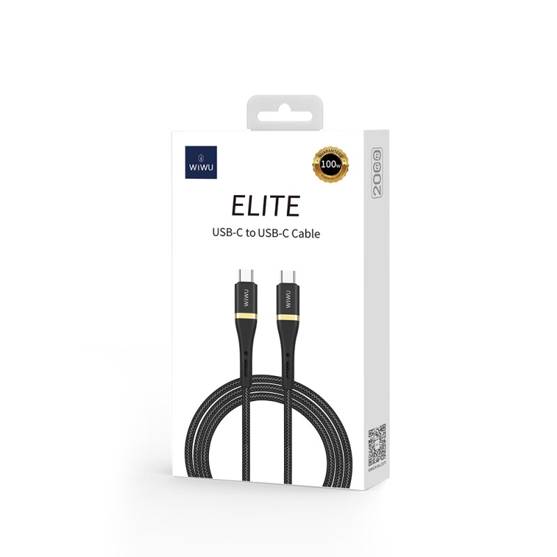 Wiwu Wi-C010 Elite Series Type-C to Type-C Fast Charging Data and Charging Cable 100W 2m - 3