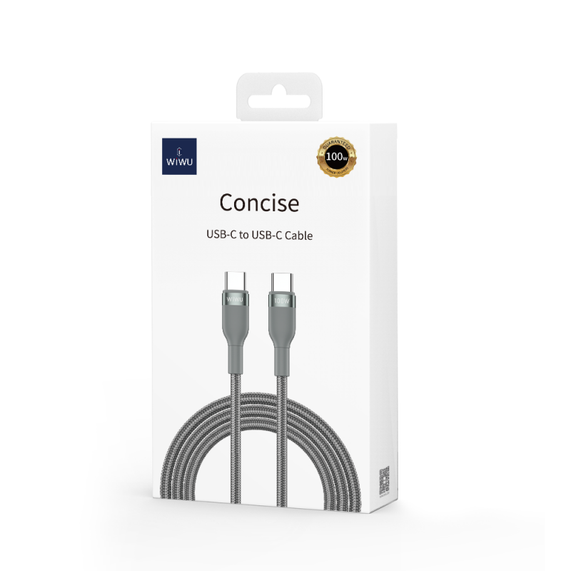 Wiwu Wi-C017 Concise Series Type-C to Type-C PD Data Cable 100W 2M - 8