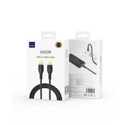 Wiwu Wi-C018 Vigor Series Type-C to Type-C PD Data Cable 100W 1.2 Meters - 8