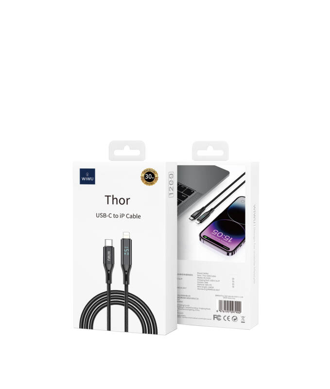 Wiwu Wi-C020 Thor Series 30W Fast Charging Type-C to Lightning Cable 1.2M - 7