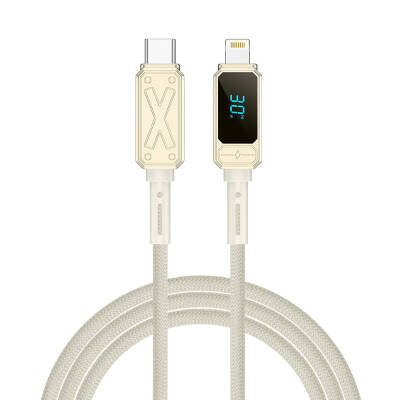 Wiwu Wi-C038 Titan Series Lightning to Type-C PD 30W LED Digital Display Charging and Data Cable 1.2M - 1