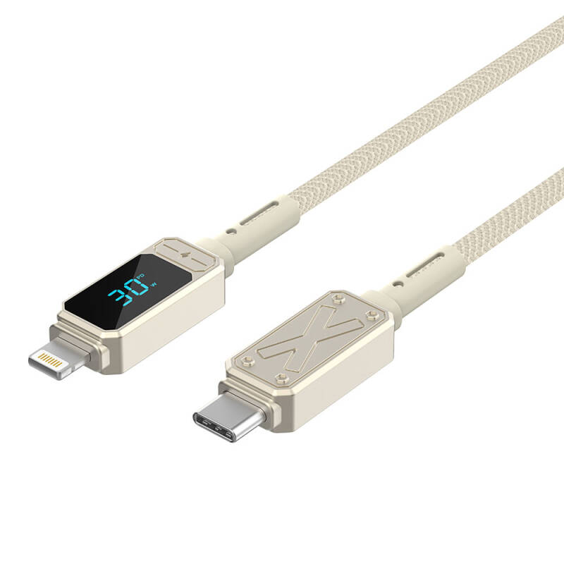 Wiwu Wi-C038 Titan Series Lightning to Type-C PD 30W LED Digital Display Charging and Data Cable 1.2M - 4