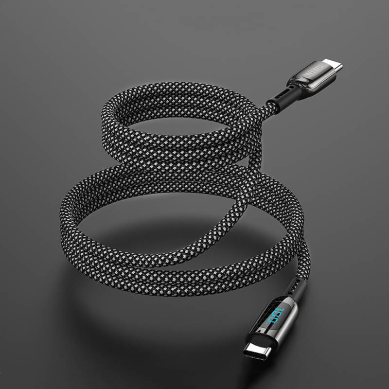 Wiwu Wi-C041 MagQ Zinc Alloy Type-C to Type-C Fast Charging Data and Charging Cable 100W - 10