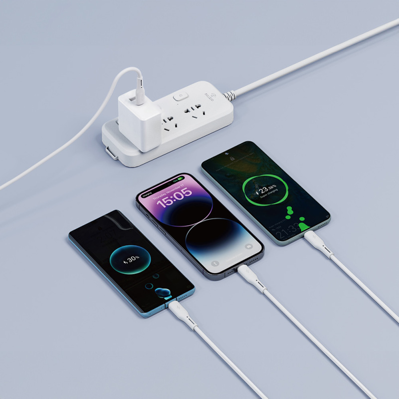 Wiwu Wi-C046E Starlink Serisi 3in1 USB-C to Lightning – Type-C – Micro Şarj ve Data Kablosu 60W 1.2M - 5