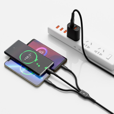Wiwu Wi-C046E Starlink Serisi 3in1 USB-C to Lightning – Type-C – Micro Şarj ve Data Kablosu 60W 1.2M - 7