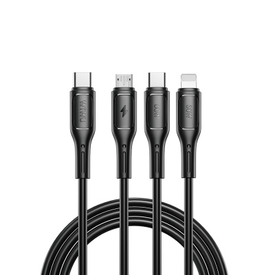 Wiwu Wi-C046E Starlink Serisi 3in1 USB-C to Lightning – Type-C – Micro Şarj ve Data Kablosu 60W 1.2M - 2