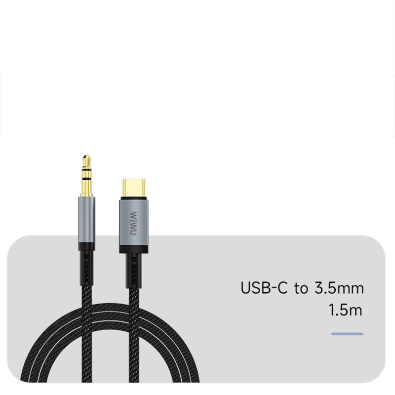 Wiwu Wi-C048 Legend Audio Series Type-C to 3.5mm Aux Audio Cable 1.5M - 7