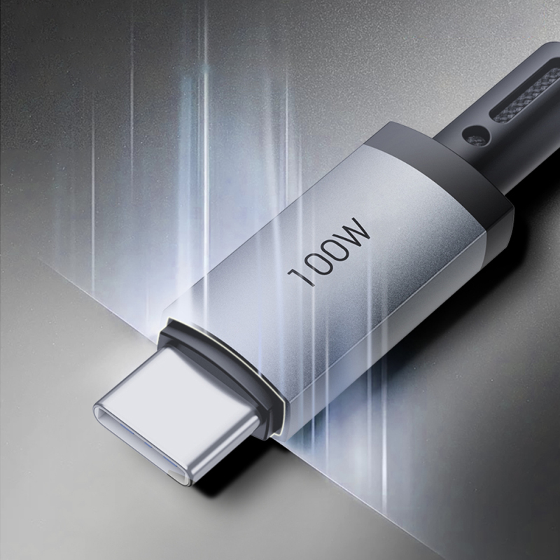 Wiwu Wi-C050 Legend Series 3in1 USB-A + Type-C to Lightning – Type-C – Smart Watch Charging Cable 100W 1.2M - 7