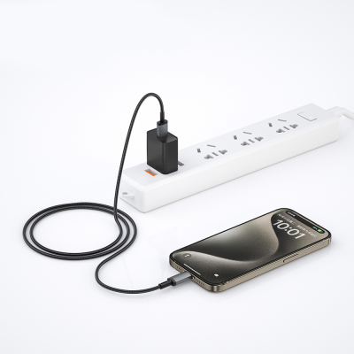 Wiwu Wi-C055 Titanlink Serisi USB-A to Lightning Hızlı Şarj Özellikli Data ve Şarj Kablosu 1M - 4