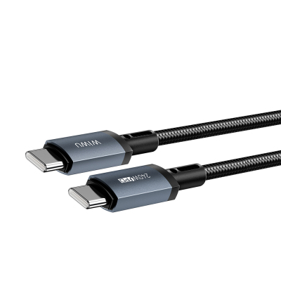Wiwu Wi-C058 Titanlink Serisi Type-C to Type-C Hızlı Şarj Özellikli Data ve Şarj Kablosu 240W 1.5M - 3
