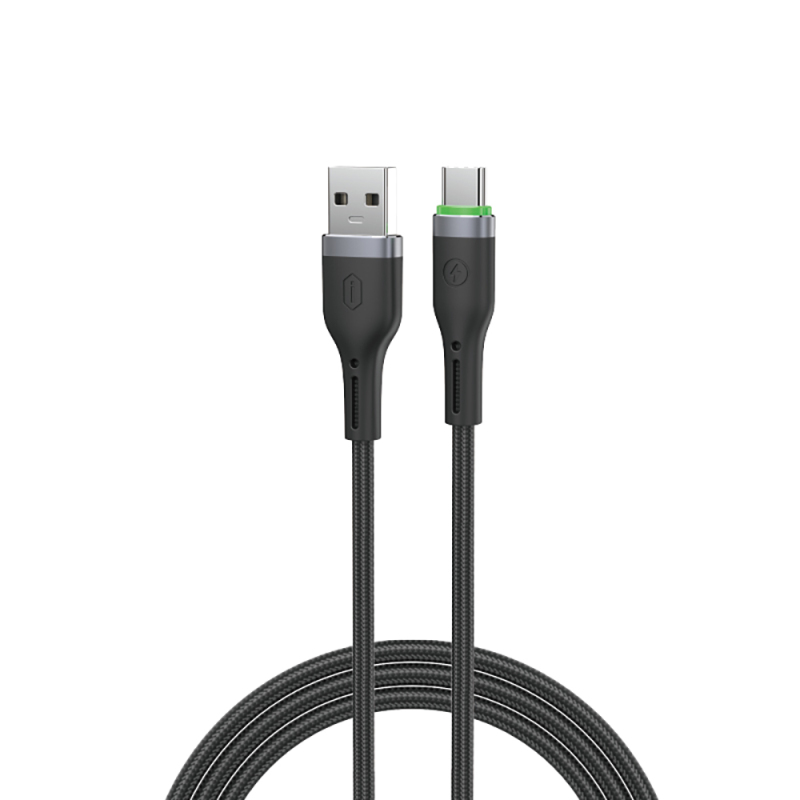 Wiwu Wi-C067 Orginlink Series LED Indicator USB-A to Type-C Fast Charging Data and Charging Cable 1M - 2