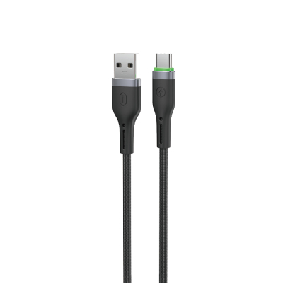 Wiwu Wi-C067 Orginlink Serisi LED Göstergeli USB-A to Type-C Hızlı Şarj Özellikli Data ve Şarj Kablosu 1M - 3