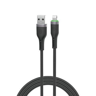 Wiwu Wi-C068 Orginlink Series LED Indicator USB-A to Lightning Fast Charging Data and Charging Cable 1M - 1