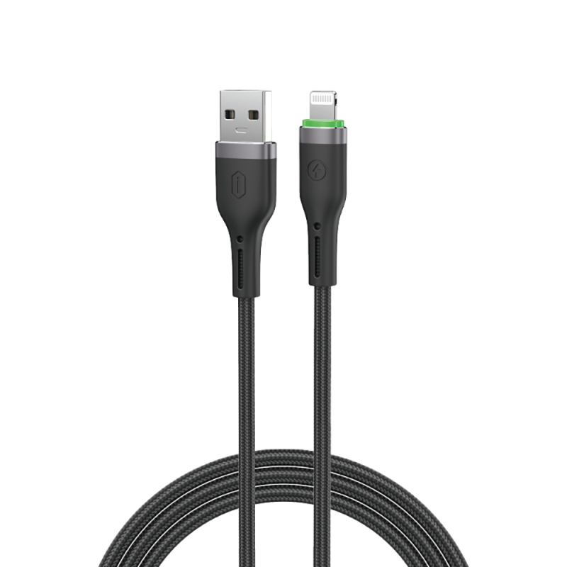 Wiwu Wi-C068 Orginlink Serisi LED Göstergeli USB-A to Lightning Hızlı Şarj Özellikli Data ve Şarj Kablosu 1M - 2