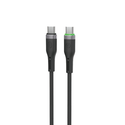 Wiwu Wi-C069 Orginlink Series LED Indicator Type-C to Type-C Fast Charging PD Data and Charging Cable 60W 1M - 3