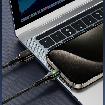 Wiwu Wi-C073 Drualink Series USB-A to Type-C Fast Charging Data and Charging Cable 3A 1M - 6