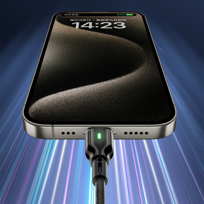 Wiwu Wi-C073 Drualink Serisi USB-A to Type-C Hızlı Şarj Özellikli Data ve Şarj Kablosu 3A 1M - 7