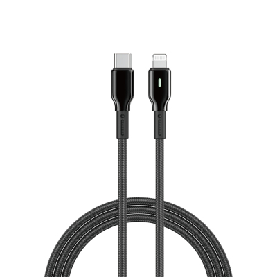 Wiwu Wi-C076 Drualink Series Type-C to Lightning PD Fast Charging Cable 27W 1M - 1