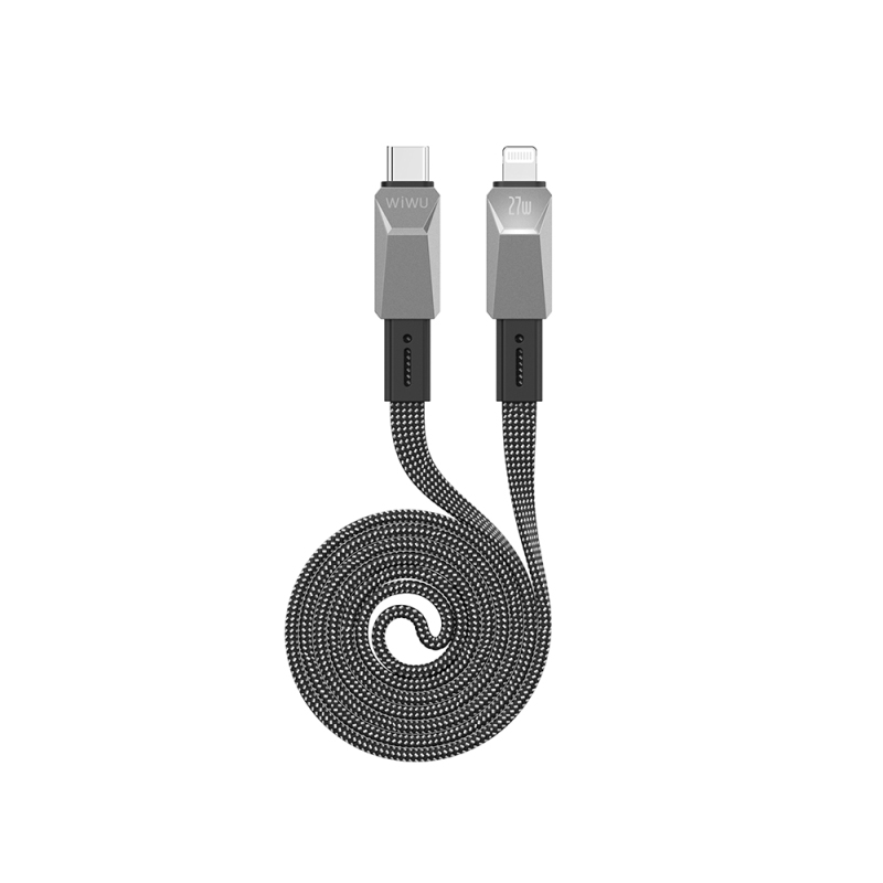 Wiwu Wi-C077 Cyberlink Serisi Type-C to Lightning Hızlı Şarj Özellikli Data ve Şarj Kablosu 27W 1M - 3