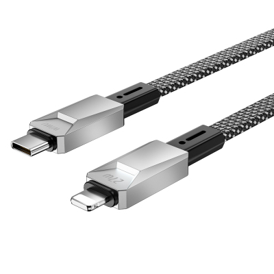 Wiwu Wi-C077 Cyberlink Serisi Type-C to Lightning Hızlı Şarj Özellikli Data ve Şarj Kablosu 27W 1M - 1