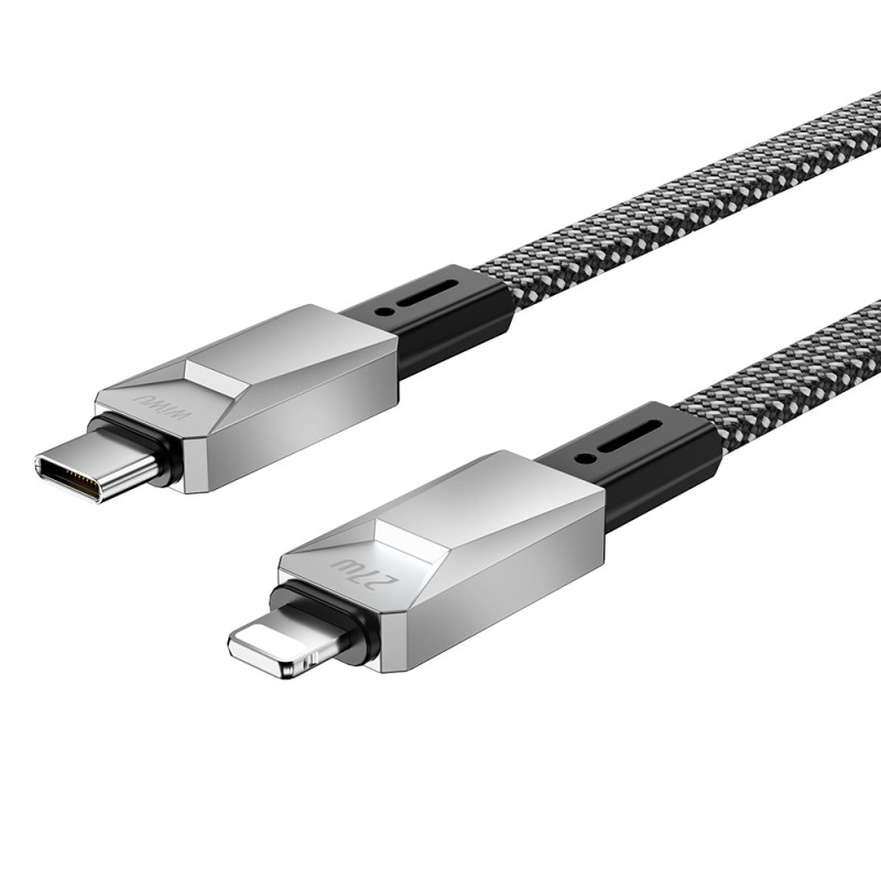 Wiwu Wi-C077 Cyberlink Serisi Type-C to Lightning Hızlı Şarj Özellikli Data ve Şarj Kablosu 27W 1M - 1