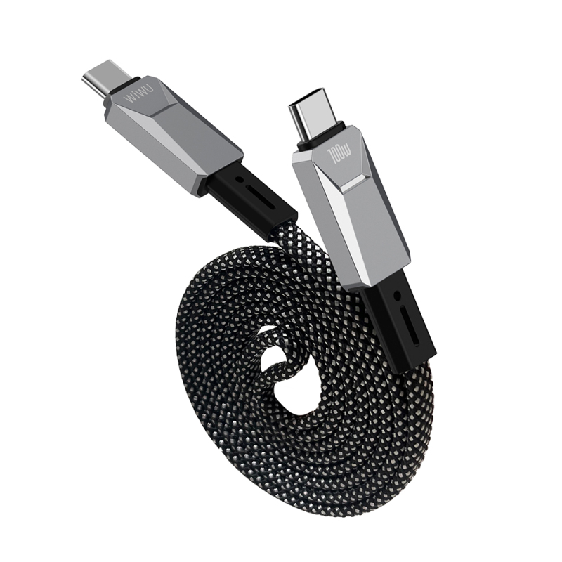 Wiwu Wi-C078 Cyberlink Series Type-C to Type-C PD Fast Charging Data and Charging Cable 100W 1M - 4