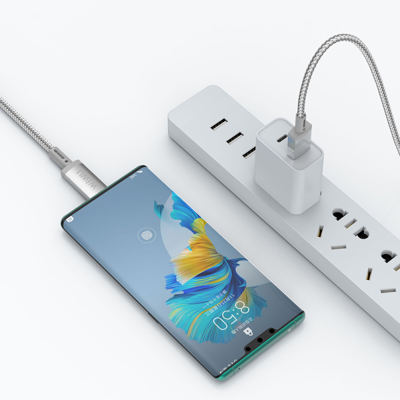Wiwu Wi-C082 Maglink Serisi LED Göstergeli USB-A to Type-C Hızlı Şarj Özellikli Data ve Şarj Kablosu 60W 1M - 6