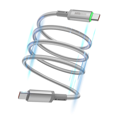 Wiwu Wi-C084 Maglink Series LED Indicator Type-C to Type-C Fast Charging Data and Charging Cable 100W 1M - 3