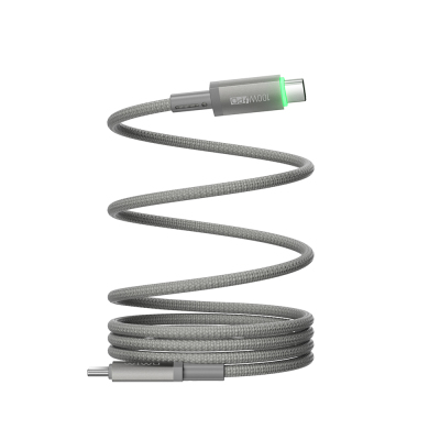 Wiwu Wi-C084 Maglink Series LED Indicator Type-C to Type-C Fast Charging Data and Charging Cable 100W 1M - 4