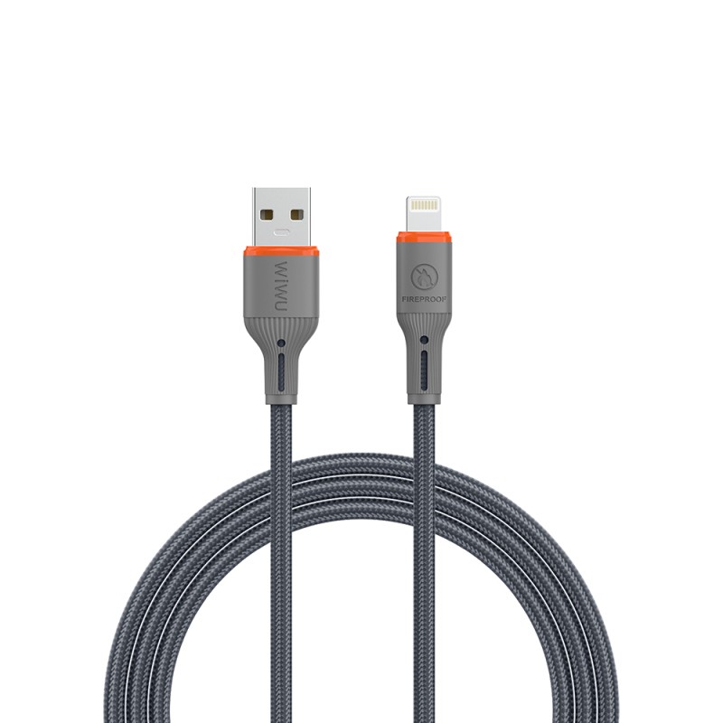 Wiwu Wi-C095 FlameGuard Serisi USB-A to Lightning Data ve Şarj Kablosu 1.2M - 3