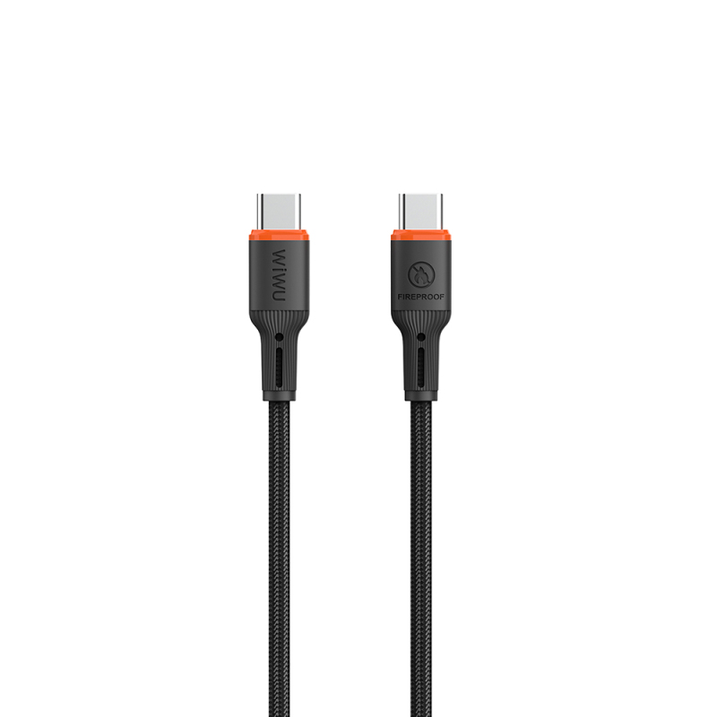 Wiwu Wi-C098 FlameGuard Series Type-C to Type-C Data and Charging Cable 60W 1.2M - 3