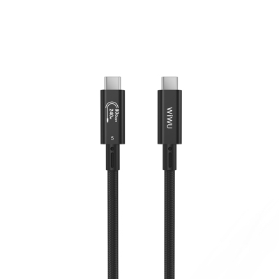Wiwu Wi-C102 Type-C to Type-C Thunderbolt 5 Kablo 16K Ultra HD 240W 180cm - 1