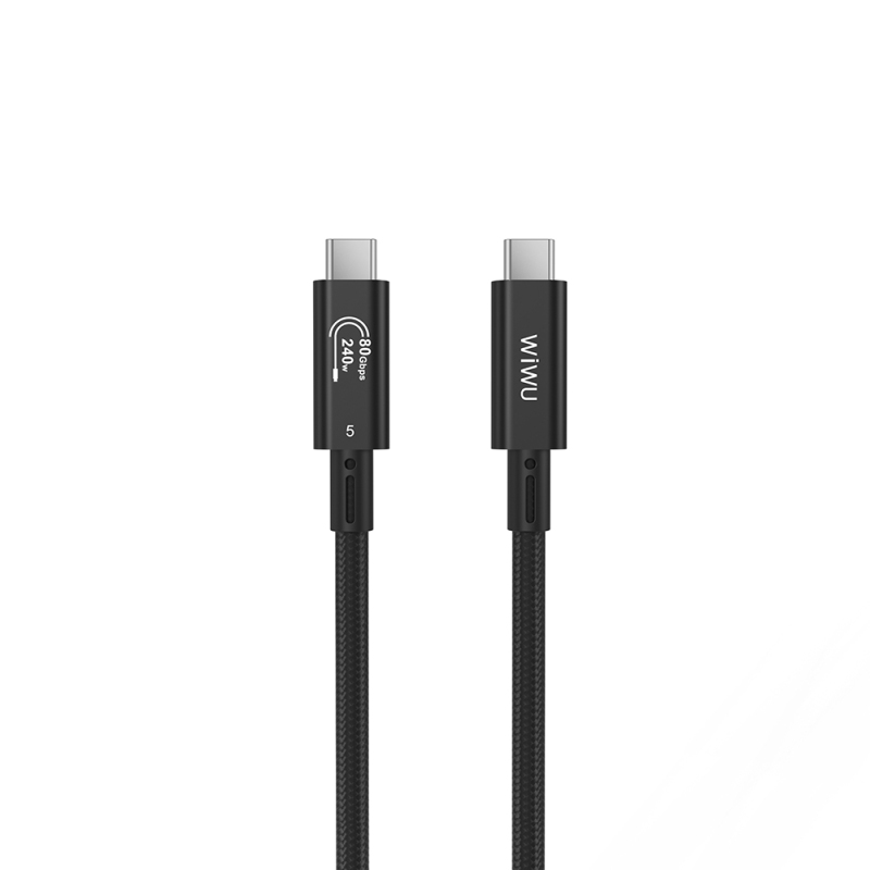 Wiwu Wi-C102 Type-C to Type-C Thunderbolt 5 Kablo 16K Ultra HD 240W 180cm - 1