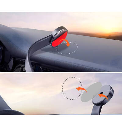 Wiwu Wi-CH053 Mago Series Magnetic Magsafe Compatible Bendable Tilt and Flat Floor Car Phone Holder - 5