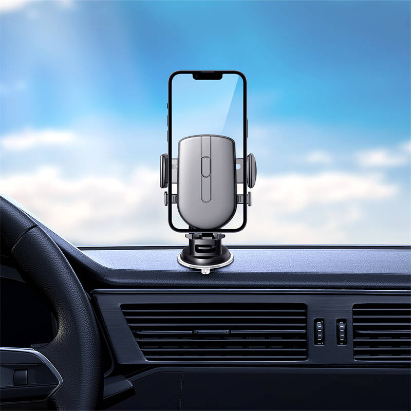 Wiwu Wi-CH054 Gentleman Series Automatic Mechanism Extendable Telescopic Suction Cup Design Car Phone Holder - 4