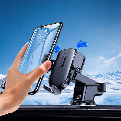 Wiwu Wi-CH054 Gentleman Series Automatic Mechanism Extendable Telescopic Suction Cup Design Car Phone Holder - 6