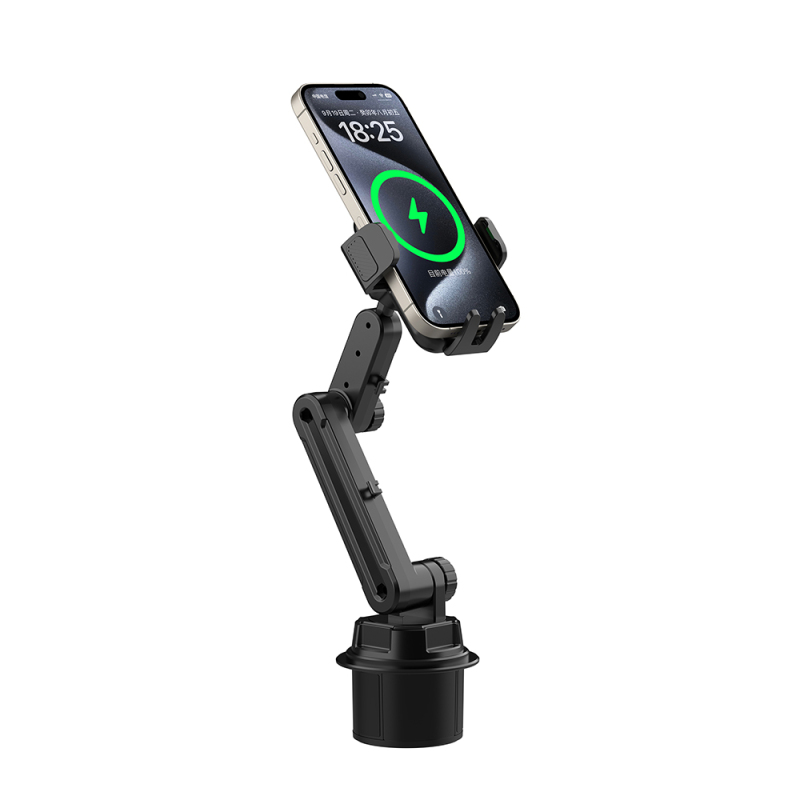 Wiwu Wi-CH059 Gentleman 360 Degree Rotating Telescopic Angled Cup Holder Design Car Phone Holder - 3