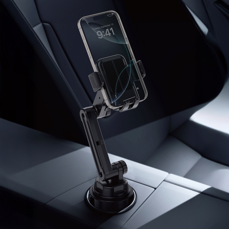 Wiwu Wi-CH059 Gentleman 360 Degree Rotating Telescopic Angled Cup Holder Design Car Phone Holder - 8