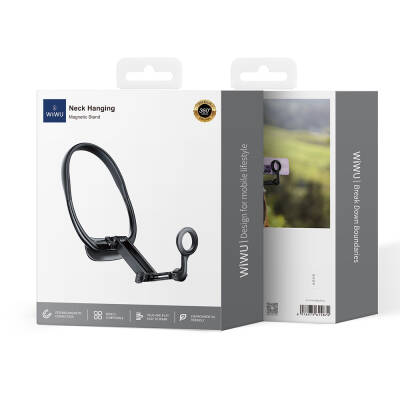 Wiwu Wi-CH320 Hands-Free Magsafe Magnetic Neck Strap Phone Holder - 8