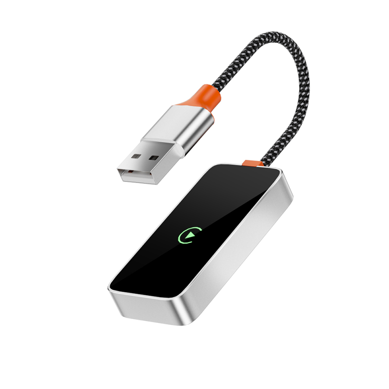 Wiwu Wi-CP002 CarPlay Dijital LED Göstergeli Kablosuz Ses Alıcı USB Girişli Bluetooth Adaptör - 3