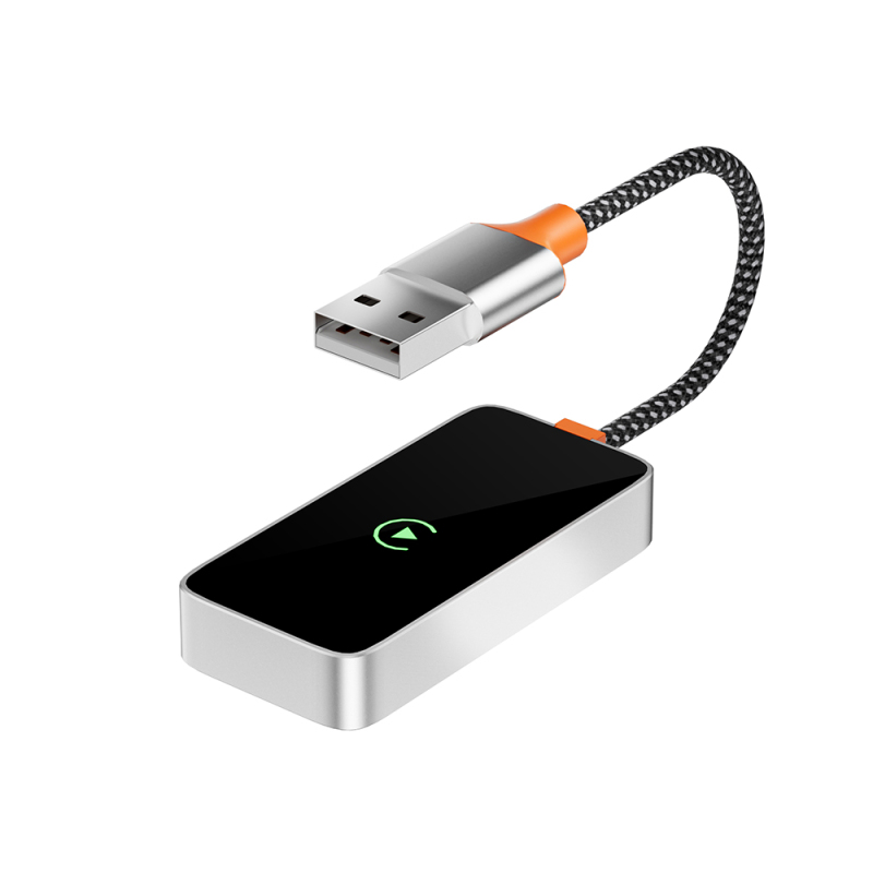 Wiwu Wi-CP002 CarPlay Dijital LED Göstergeli Kablosuz Ses Alıcı USB Girişli Bluetooth Adaptör - 5