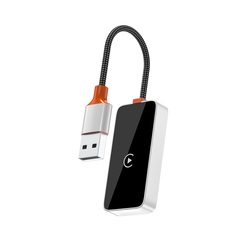 Wiwu Wi-CP002 CarPlay Dijital LED Göstergeli Kablosuz Ses Alıcı USB Girişli Bluetooth Adaptör - 6
