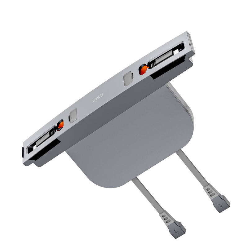 Wiwu Wi-DS001 Tesla Uyumlu Type-C Lightning USB-A Akıllı Araç İçi Şarj İstasyonu 60W - 4