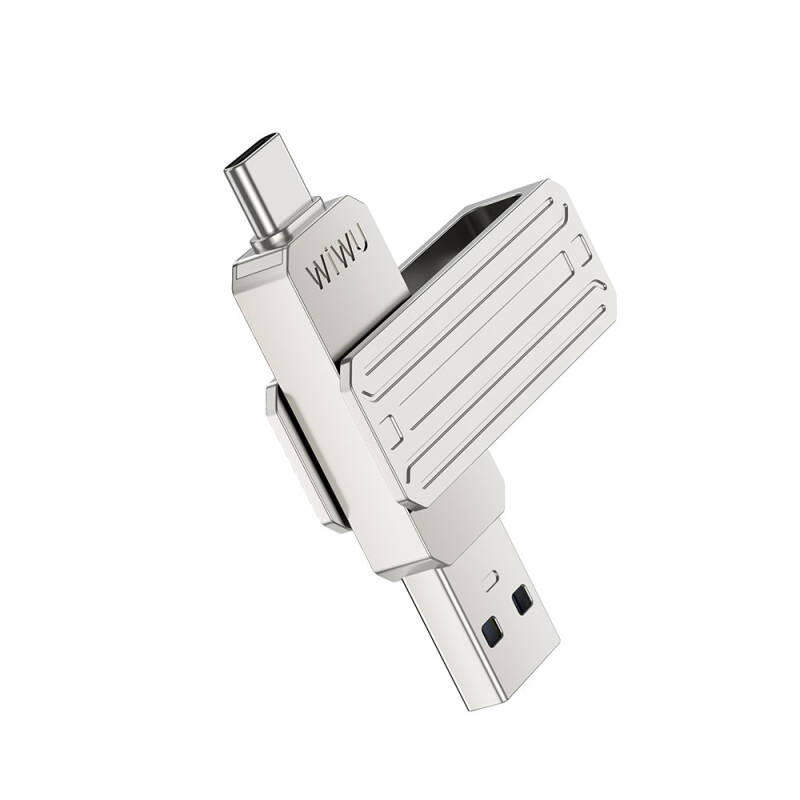 Wiwu Wi-FD001 3 in 1 USB3.2 Driver Disk USB-A + Lightning + Type-C OTG 256 GB - 8