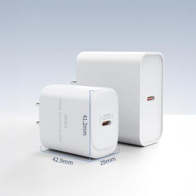 Wiwu Wi-G008 Essen Serisi GaN Tech PD Hızlı Şarj Başlığı Type-C to Type-C PD 30W Kablolu Şarj Seti - 4
