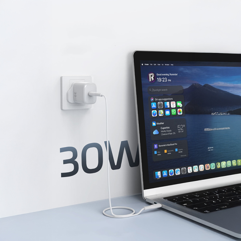 Wiwu Wi-G008 Essen Serisi GaN Tech PD Hızlı Şarj Özellikli Şarj Başlığı 30W - 11